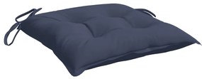 Almofadões cadeira 6 pcs 50x50x7 cm tecido oxford azul-marinho