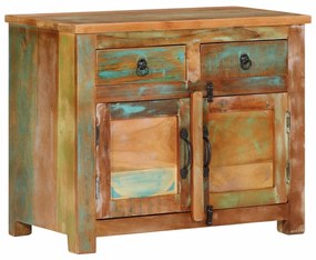 Aparador 68x35x55 cm madeira recuperada maciça