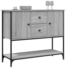Aparador 100x36x85 cm derivados de madeira cinzento sonoma