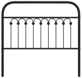 Cabeceira de cama 100 cm metal preto