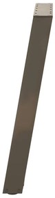 Pés para mesa de jantar em formato de U, 2 peças, aço natural, 50x(72-