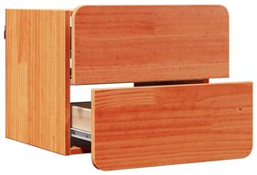 Mesa-de-cabeceira com gaveta 2 pcs Castanho 39 x 34 x 33 cm