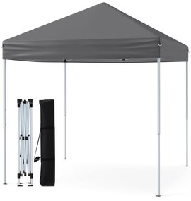 Tenda Jardim, feiras, eventos 2 x 2 m Pop up dobrável impermeável com Saco de transporte Cinza