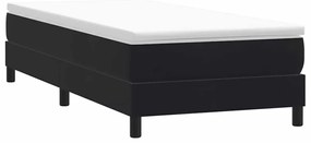 vidaXL Box Cama de Molas sem Colchão Preto 100x210 cm Veludo