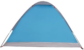Tenda de campismo cúpula para 2 pessoas impermeável azul