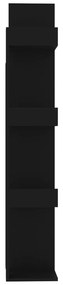 Estante 48x25,5x140 cm derivados de madeira preto