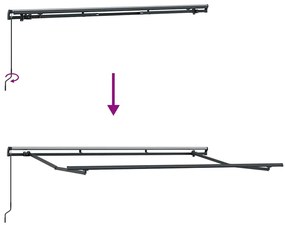 Toldo Retrátil Manual 3,5 x 2m em Metal