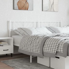Cabeceira de cama 180 cm metal branco