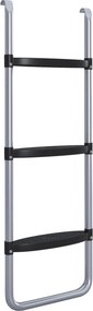 SPORTNOW Escada de trampolim de 3 ou 2 degraus com degraus largos horizontais, gancho universal, capacidade de 120 kg | Aosom Portugal