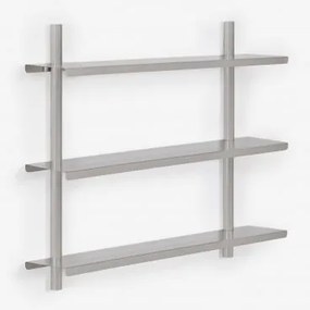 Estante De Parede Em Aço Inoxidável Eralia ↔︎ 90 Cm & 3 Prateleirass - Sklum