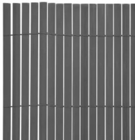 Cerca de jardim dupla face 110x300 cm cinzento