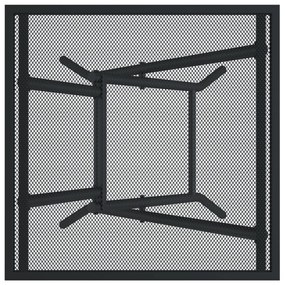Mesa de jardim dobrável 50x50x72 cm malha de aço antracite