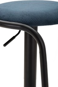 BANCO DE BAR COM ELEVADOR DESTINY NAVY Ø 41X61-83 CM AZUL E PRETO