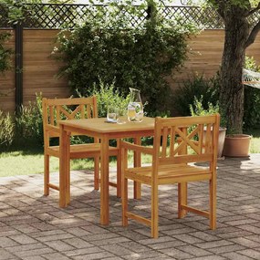Conjunto de Jantar Jardim vidaXL 3 Peças Madeira Maciça Acácia