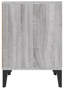 Mesas de cabeceira 2 pcs 40x35x50 cm cinzento sonoma