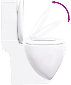 Sanita WC redonda cerâmica c/ descarga água inferior branco