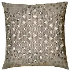 Capa almofada 100% algodão 45x45 cm - Mandala de Lasa Home: Amarelo