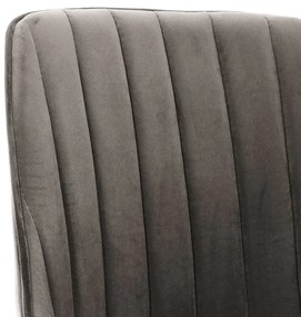 Cadeiras de jantar giratórias 2 pcs veludo cinzento-escuro