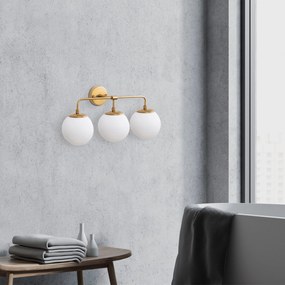 Aplique de Parede Horn – Dourado – 56 x 21 x 27 cm