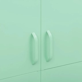 Roupeiro 90x50x180 cm aço verde-hortelã