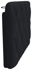Almofadão de cabeceira 90 cm tecido preto