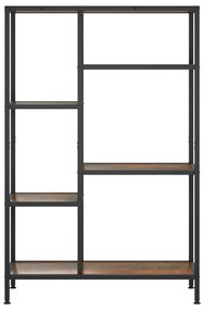Estante 80x30x120 cm aço e derivados de madeira
