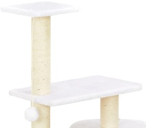 Árvore para gatos c/ postes arranhadores em erva marinha