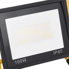 Projetor c/ iluminação LED e pega 100 W branco quente