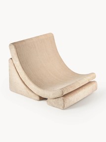 Poltrona para crianças em bombazina artesanal Moon