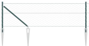 Cerca Hexagonal vidaXL Verde 0.6x50 m Aço