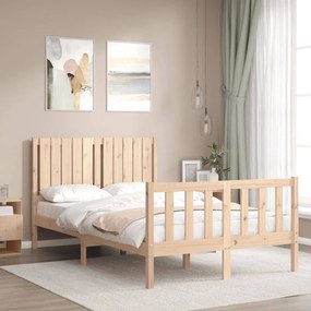 Cama sem colchão 120x200 cm madeira de pinho maciça