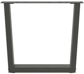 Pés para mesa de centro em forma de V, 2 peças, antracite, 50x (42-43,