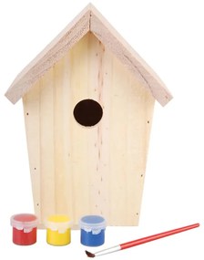 Esschert Design DIY Nesting Box com pintura 14.8x11.7x20 cm KG145