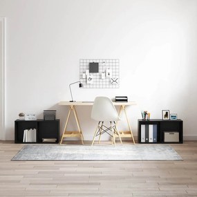 vidaXL Conjunto de móvel de TV 2 pcs Carvalho Preto 72 x 35 x 36.5 cm