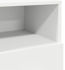 Mesas de cabeceira 2 pcs com 2 gavetas 36x36x68 cm branco