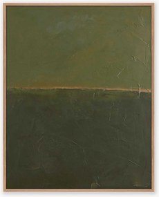 Quadro em tela pintado à mão Edge Green