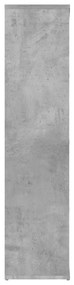 Estante 50x25x106 cm derivados de madeira cinzento cimento