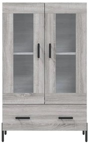 Armário alto derivados de madeira 69,5x31x115cm cinza sonoma