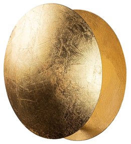 Candeeiro de Parede Yosma - Dourado - 25cm x 25cm x 16cm