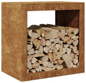 Rack Lenha 60x40x60 cm aço resistente às intempéries