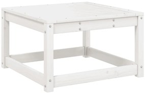 4 pcs conjunto lounge de jardim madeira de pinho maciça branco