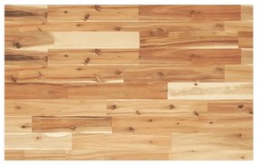 Tampo de secretária 80x50x2 cm acácia maciça acabamento a óleo