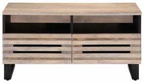 Mesa de centro 80x55x40 cm madeira de mangueira maciça