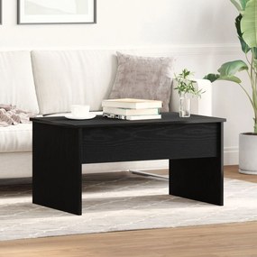Mesa de Café de Carvalho Preto vidaXL - 80 x 50,5 x 41,5 cm