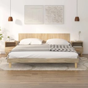 vidaXL Mesas de cabeceira 2 pcs 40x35x47 cm carvalho sonoma