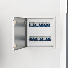 vidaXL Painel de Acesso Branco 43.5 x 33 x 3 cm Aço