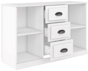 Aparador 104,5x35,5x67,5 cm derivados madeira branco brilhante