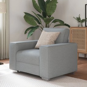 Cadeira de Sofá vidaXL Cinza Claro 59 cm em Tecido
