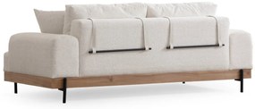 Sofá de 3 Lugares Eti – Branco – 220 cm x 98 cm x 78 cm