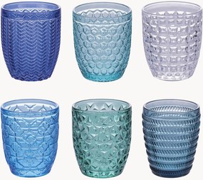 Copos de água Geometrie Ocean, conjunto de 6